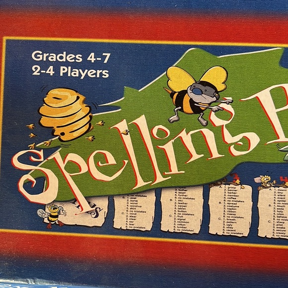 Spelling Bee Board Game Grades 4 - 7 - Good for teachers or Tutors - Picture 2 of 7